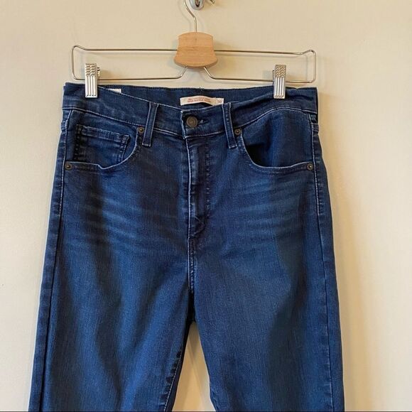 Levi’s-Mile High Super Skinny Dark Wash (Size:30) - Picture 4 of 12
